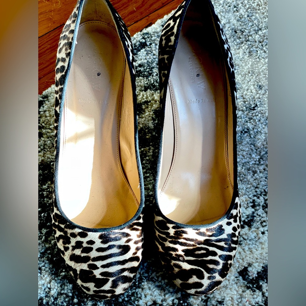 J. Crew Gold Heel Etta Pump